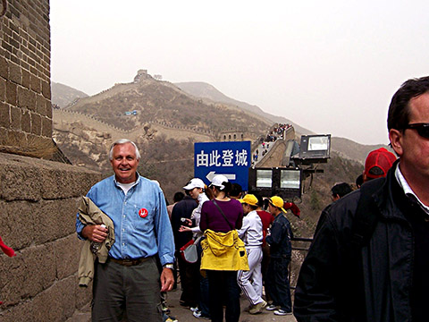 Denny on Great Wall, China